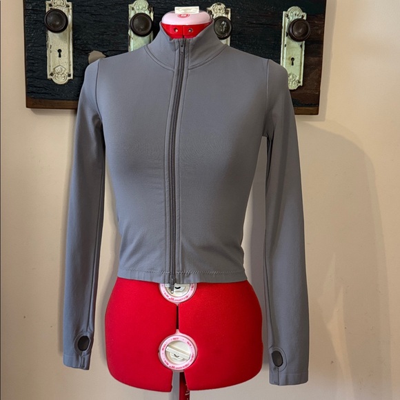 Garage Grey Smoked Out Sydney Seamless Zip-Up Athletic Jacket Size Medium - Picture 11 of 14